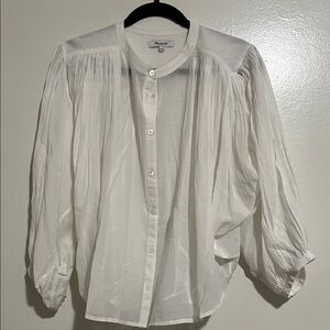 SALE: Madewell White Casual Button Down Shirt